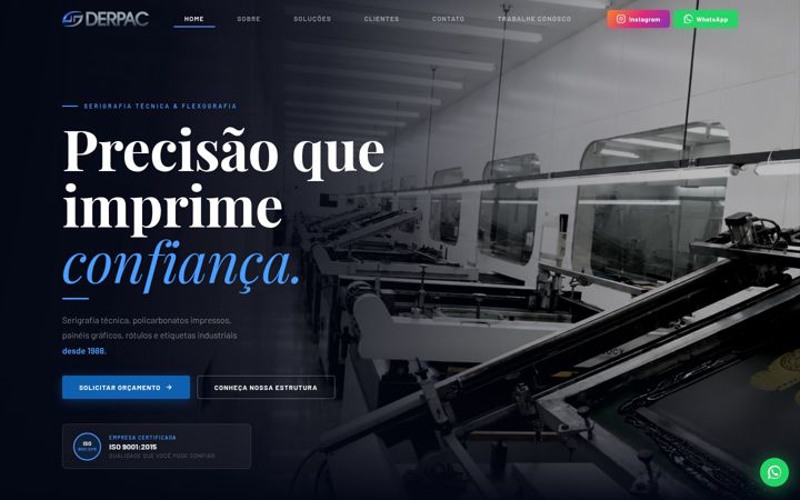 Captura de pantalla de derpac.com.br
