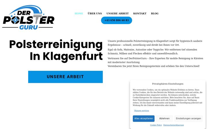 Screenshot of derpolsterguru.at