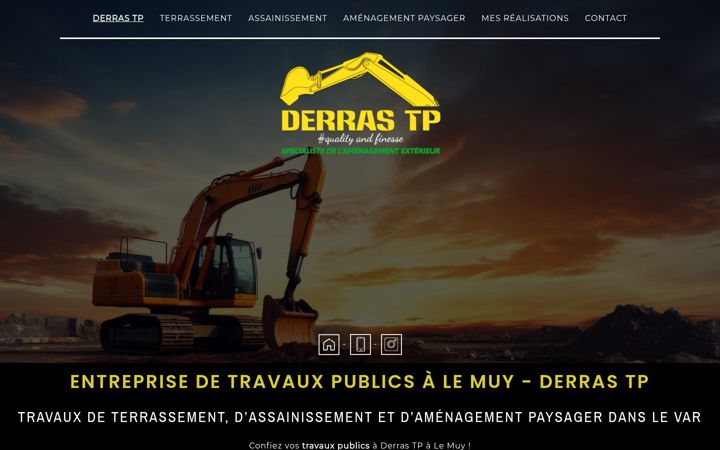 Screenshot of derrastp-amenagement-exterieur.fr