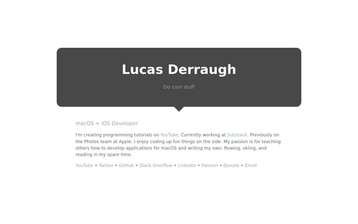 Screenshot of derraugh.com