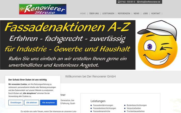 Skjermbilde av derrenovierer.de