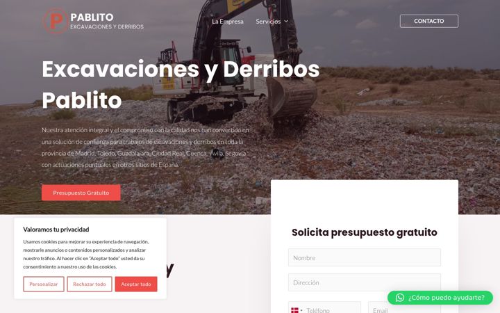 Screenshot of derribospablito.com