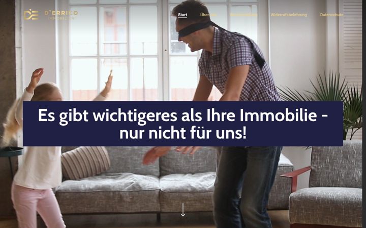 Screenshot of derrico-immo.de