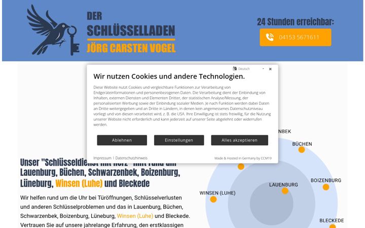 Screenshot of derschluesselladen.de