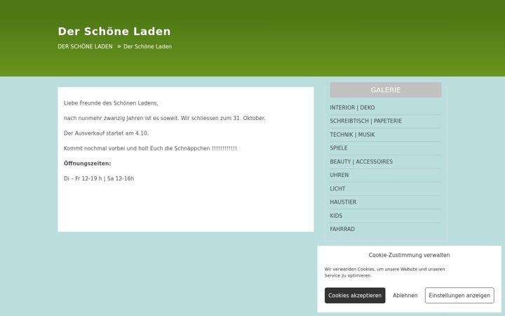Screenshot of derschoeneladen.de