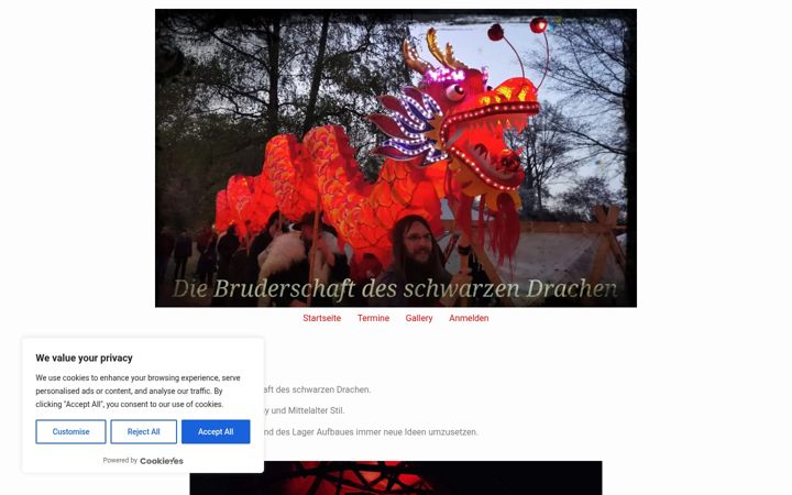 Screenshot του derschwarzedrache.de