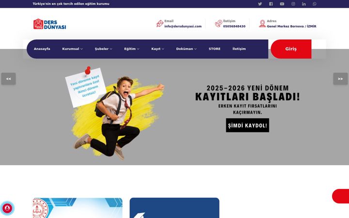 Screenshot of dersdunyasi.com