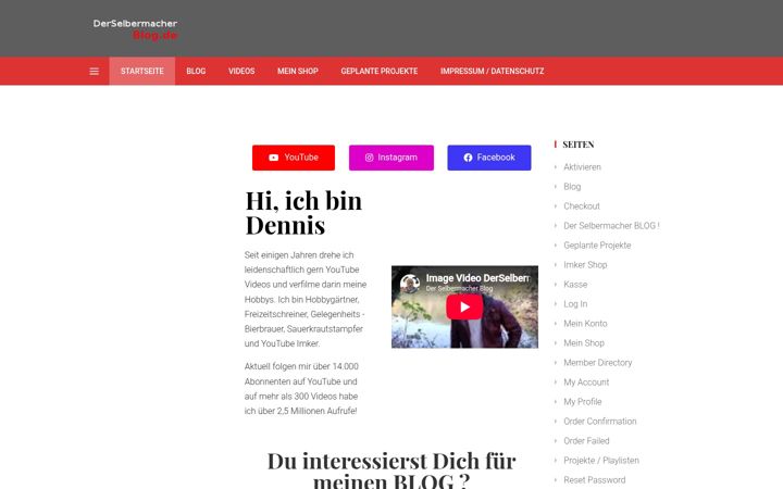 Screenshot of derselbermacherblog.de
