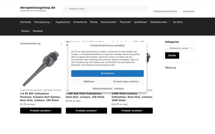 Screenshot of derspielzeugshop.de