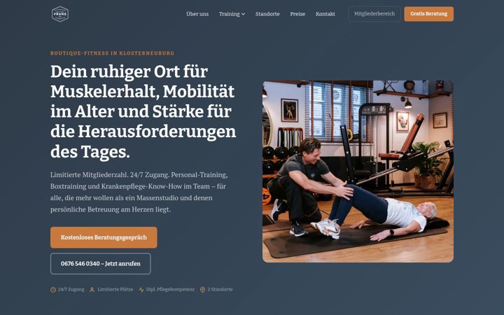 Screenshot of derstarkefranz.at