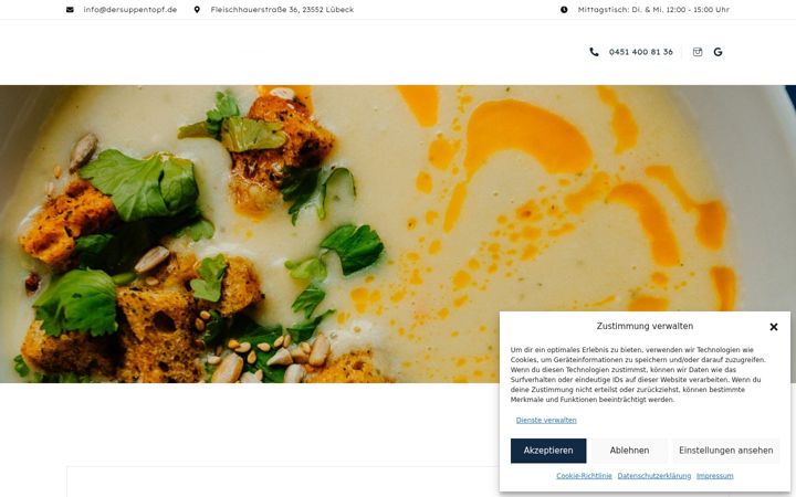 Screenshot of dersuppentopf.de
