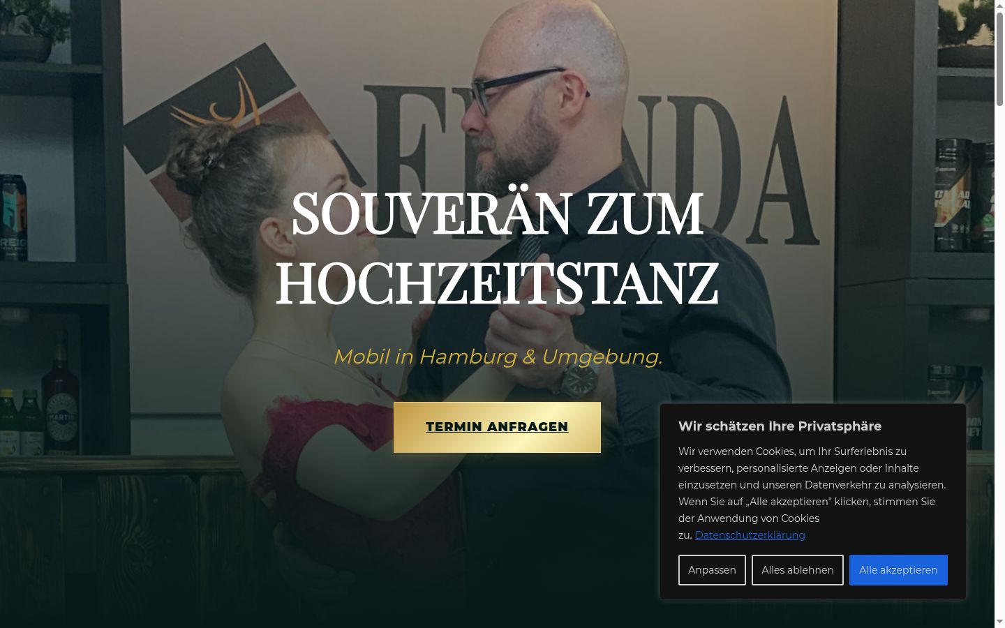 Sutikimo reklamjuostės, rodytos prieš bet kokią sąveiką, ekrano kopija