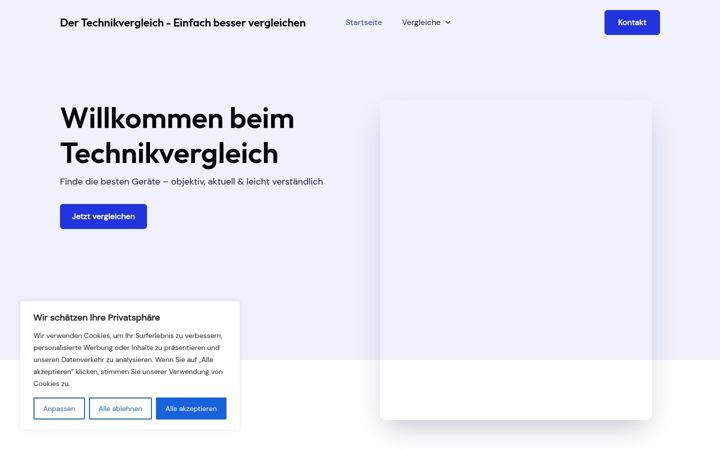 Screenshot of dertechnikvergleich.de