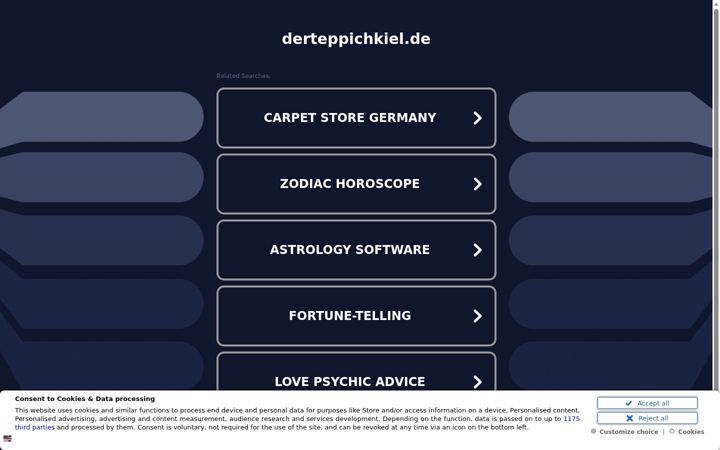 Screenshot of derteppichkiel.de