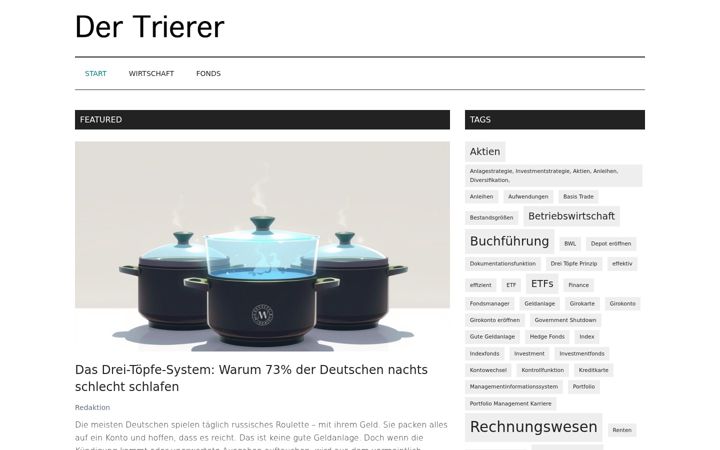 Screenshot of dertrierer.de