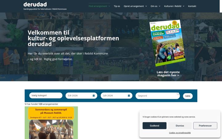 Screenshot of derudad.dk