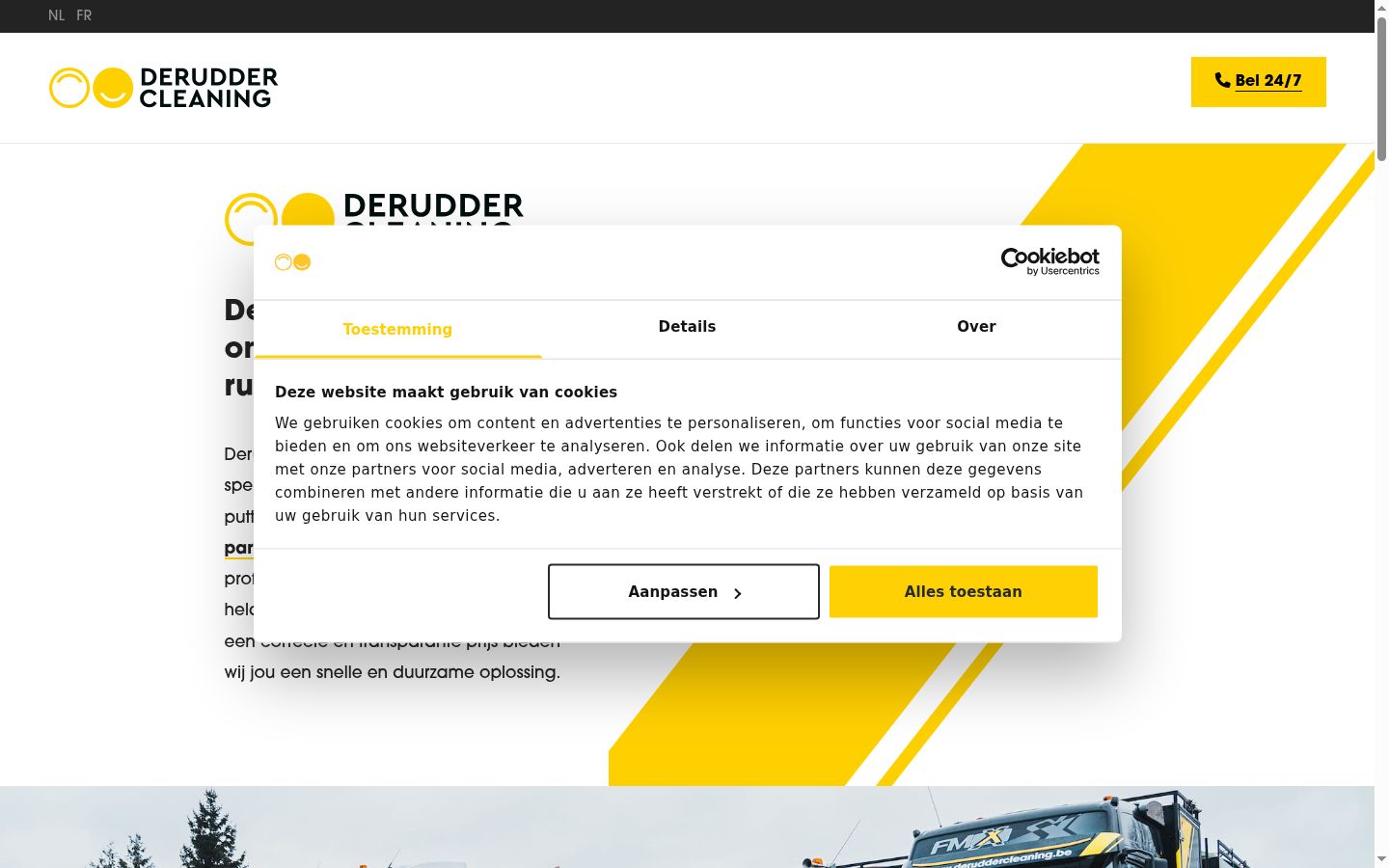Screenshot des Einwilligungsbanners vor jeglicher Interaktion