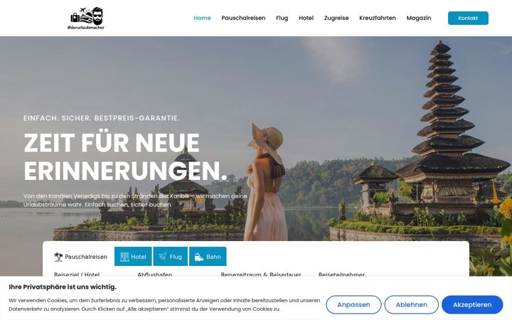 Screenshot of derurlaubmacher.at
