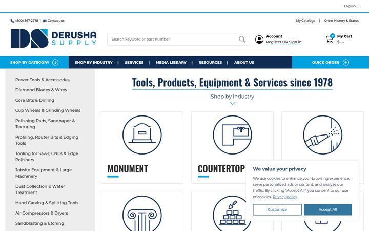 Screenshot of derusha.com