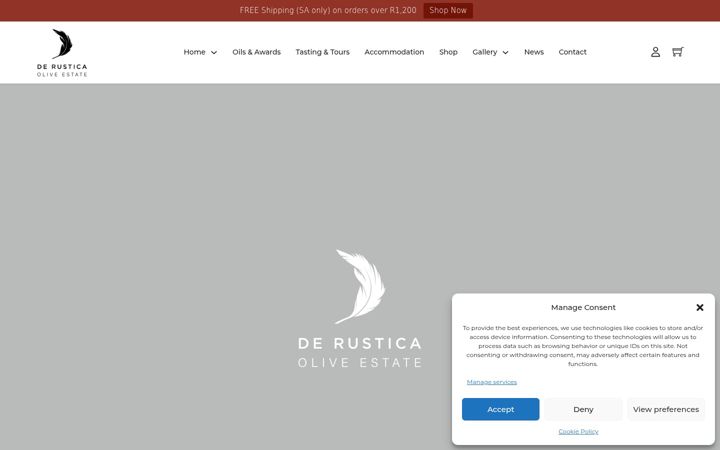 Ekrānuzņēmums no derustica.co.za