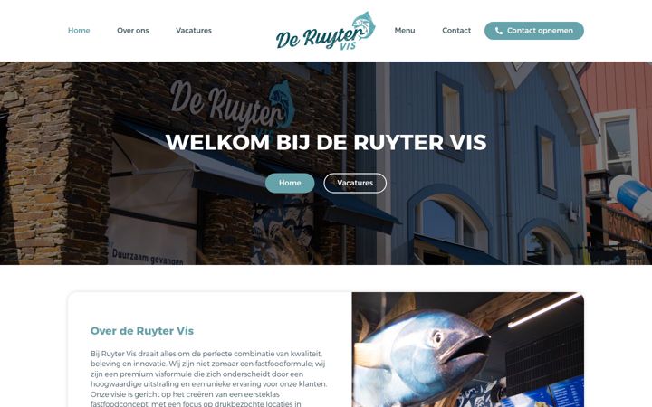 Screenshot of deruytervis.nl