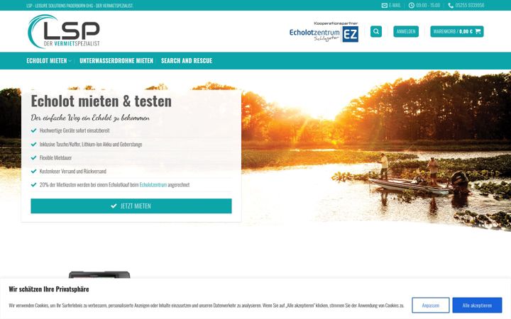 Ekrānuzņēmums no dervermietspezialist.de