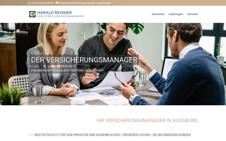 Ekrānuzņēmums no derversicherungsmanager-augsburg.de