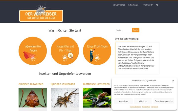 Screenshot of dervertreiber.de