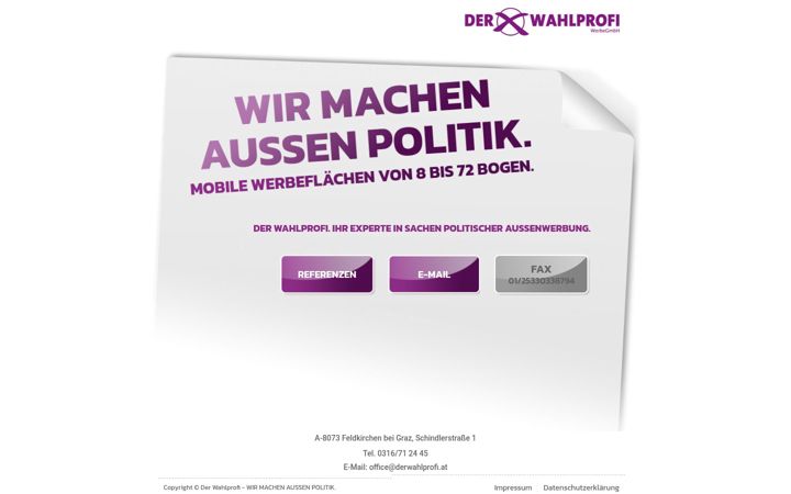 Screenshot of derwahlprofi.at