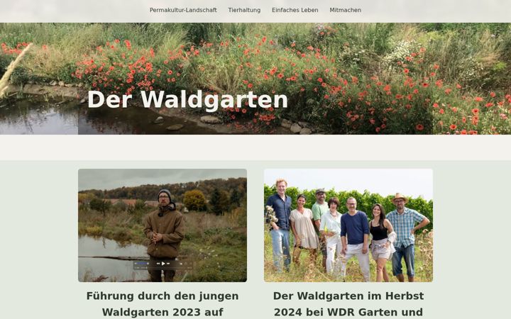 Screenshot of derwaldgarten.de
