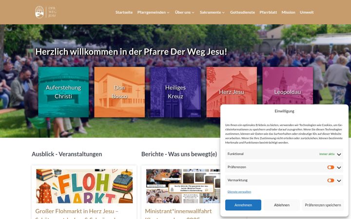 Screenshot of derwegjesu.at