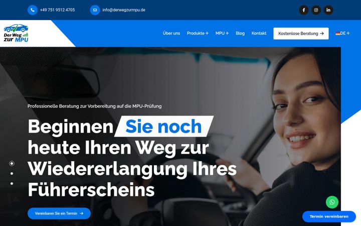 Screenshot von derwegzurmpu.de