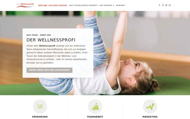 Screenshot of derwellnessprofi.de