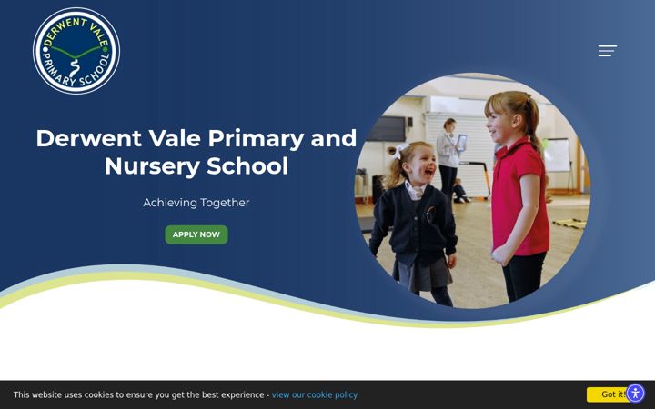 Screenshot of derwentvale.cumbria.sch.uk