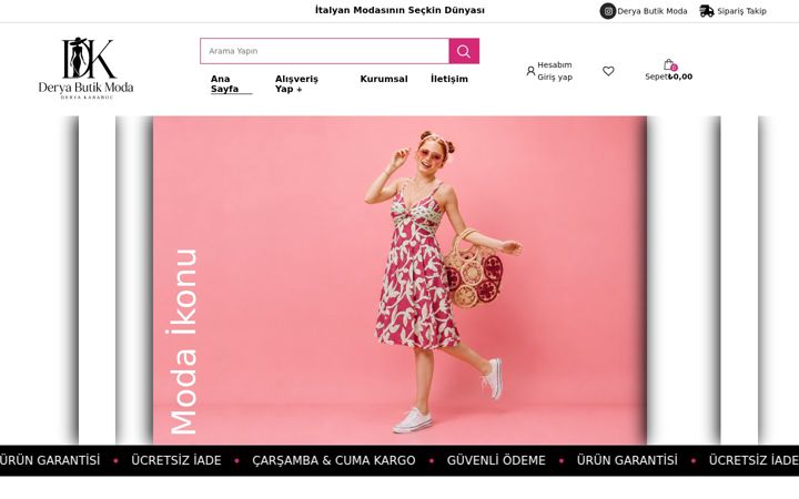Screenshot ta' deryabutikmoda.com.tr