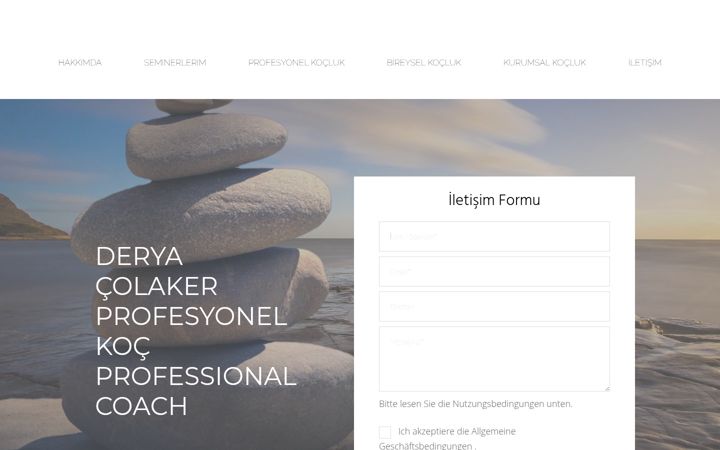 Screenshot of deryacolaker.com