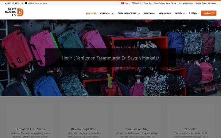 Screenshot of deryadagitim.com