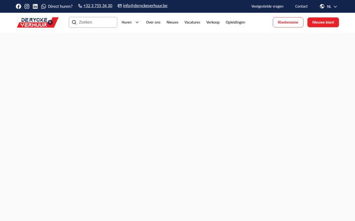 Screenshot of deryckeverhuur.be