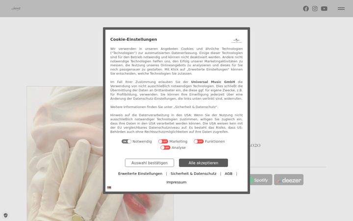 Screenshot of deryk-music.de