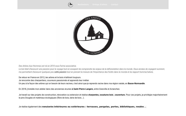 Screenshot of des-arbres-aux-hommes.fr