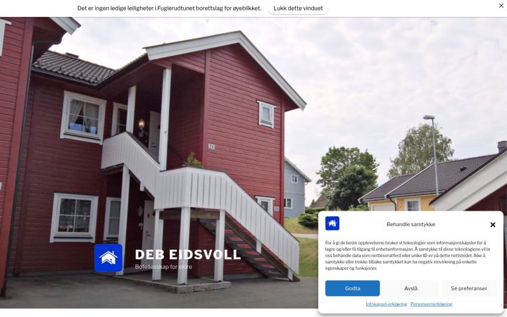 Captură de ecran a des-eidsvoll.no