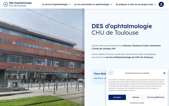 Screenshot di des-ophtalmo-toulouse.fr