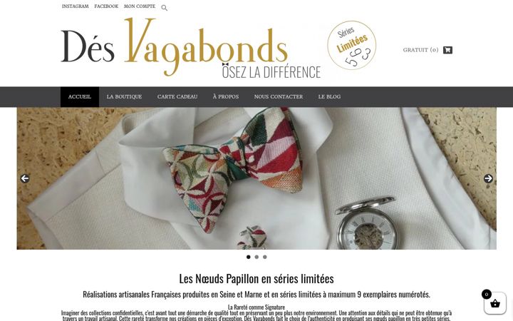 Screenshot di des-vagabonds.fr