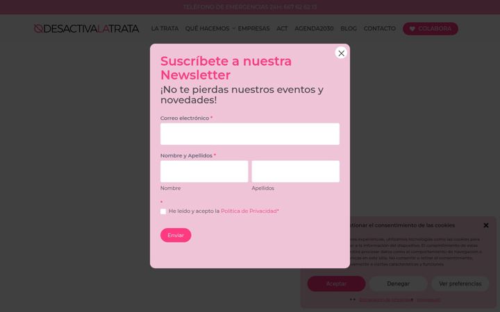 Skjermbilde av desactivalatrata.es