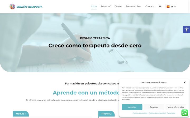 Screenshot of desafioterapeuta.com
