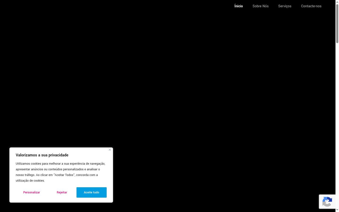 Capture d'écran de la bannière de consentement affichée avant toute interaction