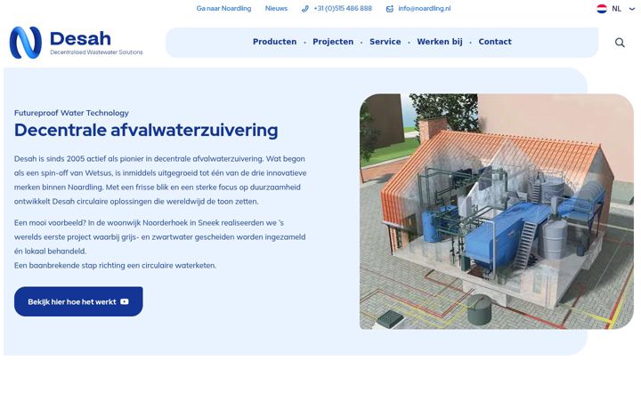 Screenshot von desah.nl