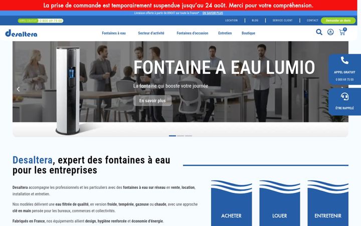 Screenshot of desaltera.fr