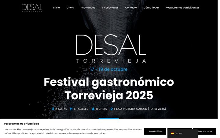 Screenshot of desaltorrevieja.com