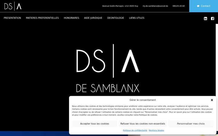 Screenshot of desamblanx-avocat.be